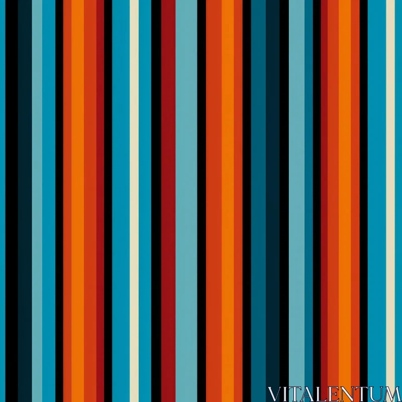 Retro Striped Pattern for Fabric and Backgrounds AI Image