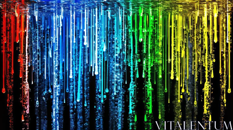 Colorful Abstract Lines Background AI Image