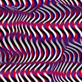 Wavy Striped 3D Surface - Abstract Futuristic Design