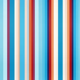 Colorful Abstract Painting with Vibrant Stripes
