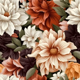 Elegant Floral Seamless Pattern for Fabric and Wallpaper