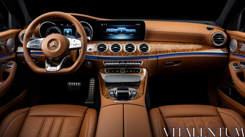 Luxury Car Interior - Opulent Design and Comfort AI Image