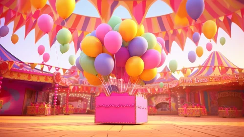 Colorful Carnival 3D Rendering