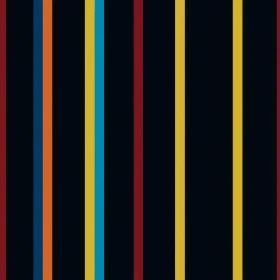 Colorful Vertical Stripes Pattern on Black Background