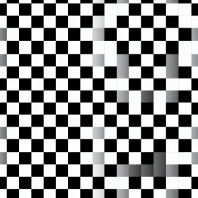 Monochrome Checkered Chaos - Abstract Pattern Design