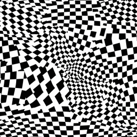 Unique Black and White Checkered Pattern - Abstract Art