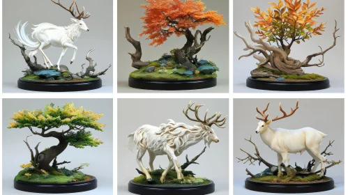 Unusual Deer Sculptures - Surrealism Art