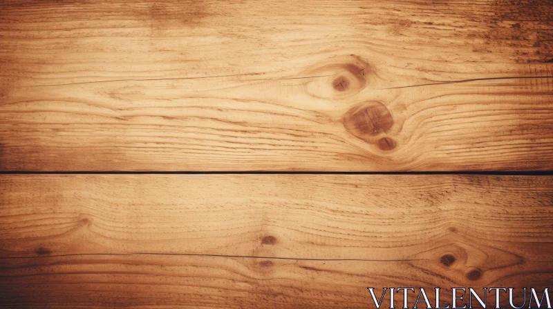Close-up Light Brown Wooden Surface with Natural Wood Grain Pattern AI Image