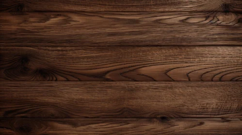Dark Wooden Table Close-Up