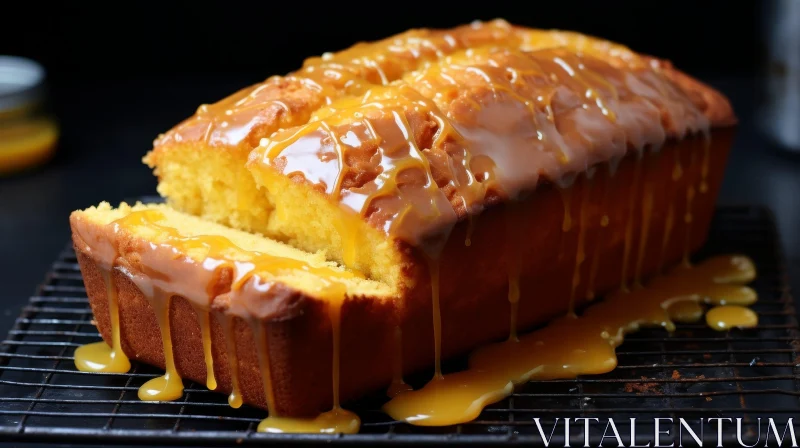 Delicious Pound Cake with Orange Glaze | Moist and Fluffy Texture AI Image