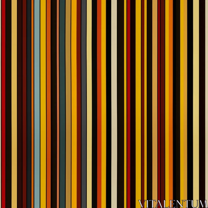 AI ART Brown Orange Yellow Vertical Stripes Pattern
