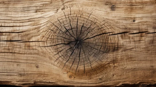 Brown Wooden Surface with Circular Knot
