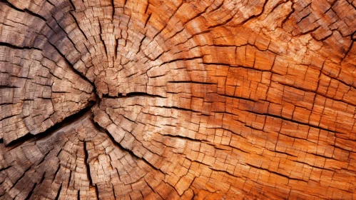 Intricate Tree Trunk Cross-Section for Design Projects