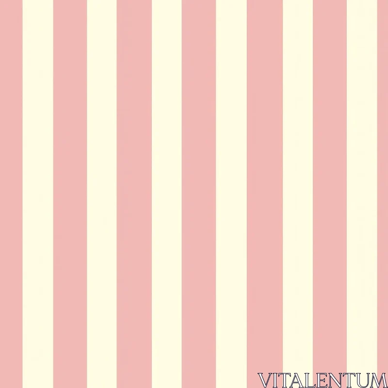 Pink and Beige Vertical Stripes Pattern AI Image