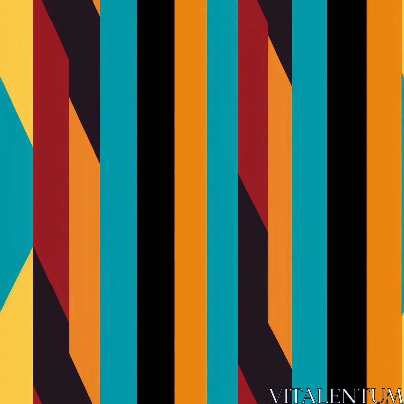 Colorful Abstract Stripes Background AI Image