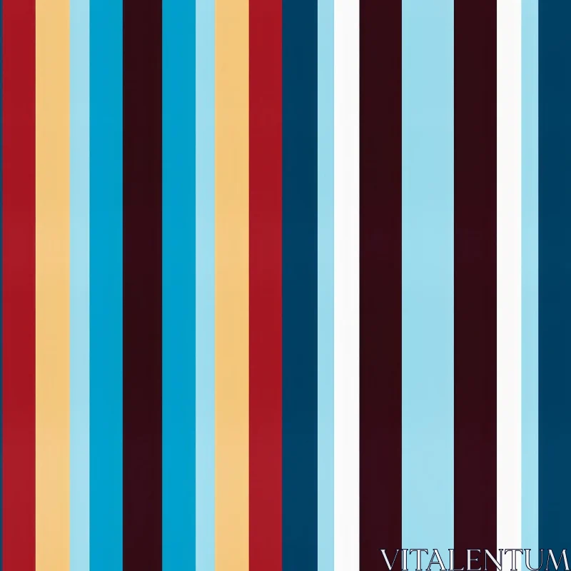 Colorful Vertical Stripes Pattern Design AI Image