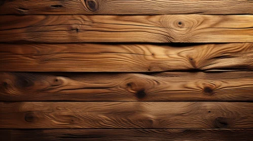 Dark Brown Wooden Surface Close-Up - Texture and Knots