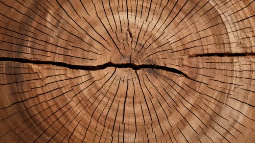 Intricate Tree Trunk Cross Section