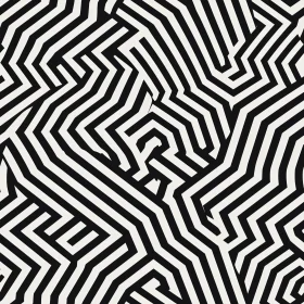 Modern Black and White Geometric Pattern | Seamless Design