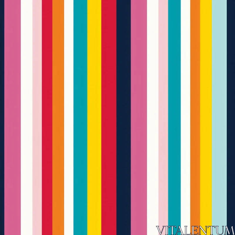Colorful Vertical Stripes Pattern for Home Decor & Fashion AI Image