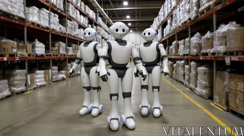 Autonomous Warehouse Robots: A Glimpse into the Future of Order Fulfillment AI Image