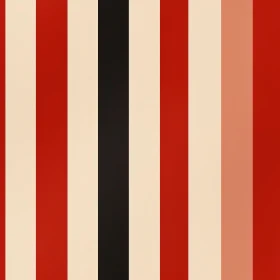 Modern Vertical Stripes Pattern in Red, Black, Beige