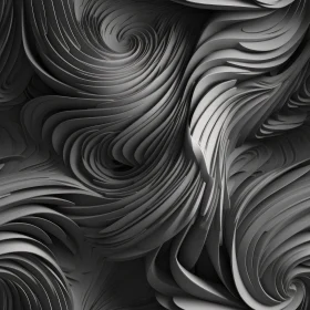 Black and White Abstract Flowing Pattern Background