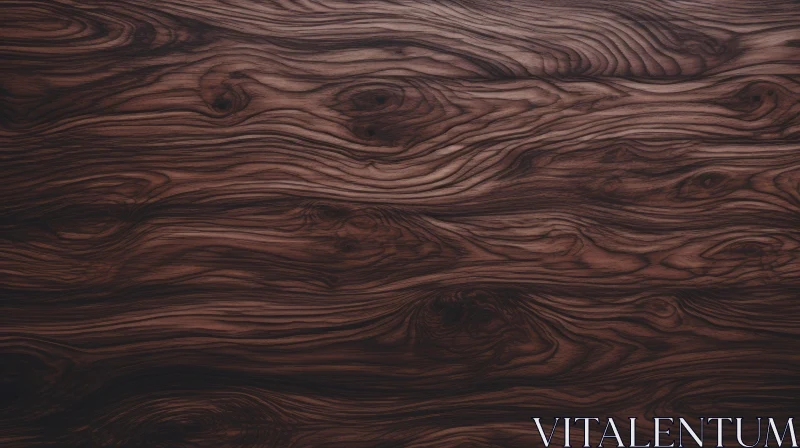 Dark Brown Wood Grain Texture for Design Projects AI Image