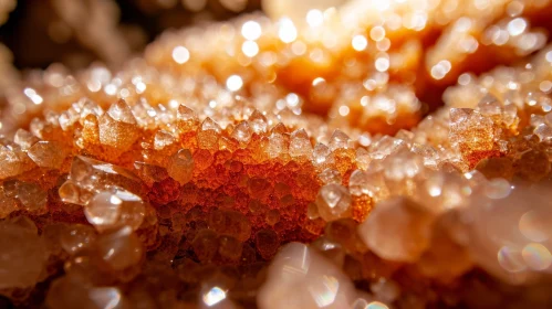 Orange Crystal Cluster: A Captivating Image for Geology Enthusiasts