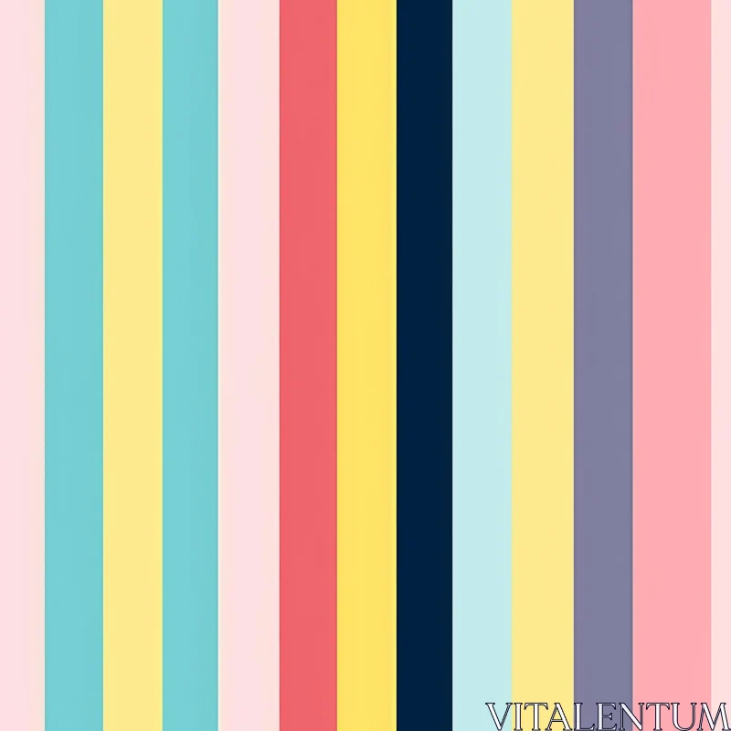 Pastel Vertical Stripes Background Pattern AI Image