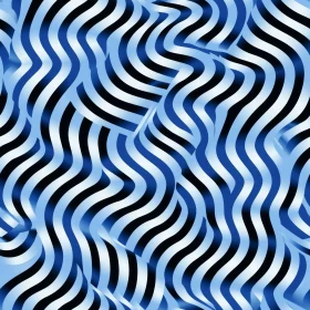Blue and Black Wave Pattern - Seamless Design for Multiple Uses
