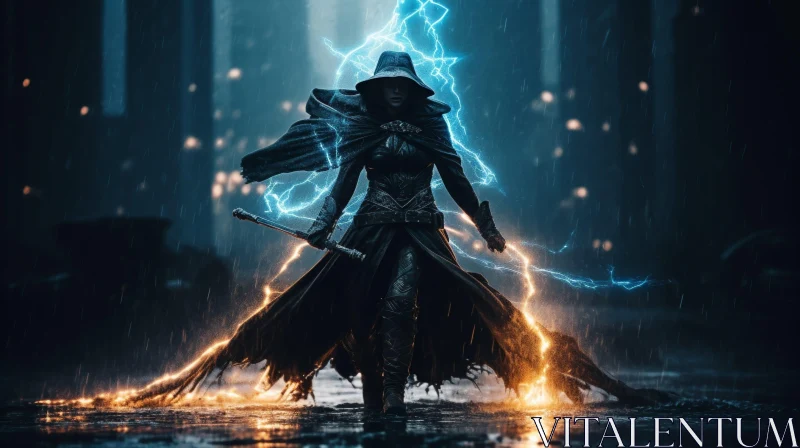 Female Warrior Dark Fantasy Concept Art AI Image