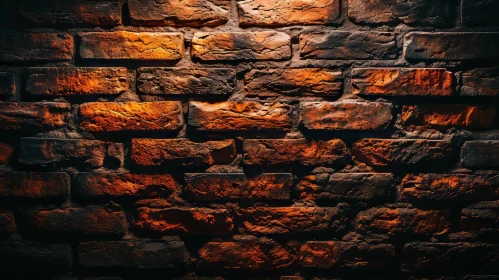 Weathered Brick Wall with Spotlight - Captivating Abstract Image