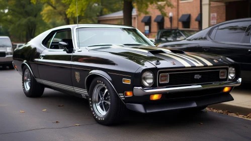 1970 Ford Mustang Mach 1 Close-Up on Street