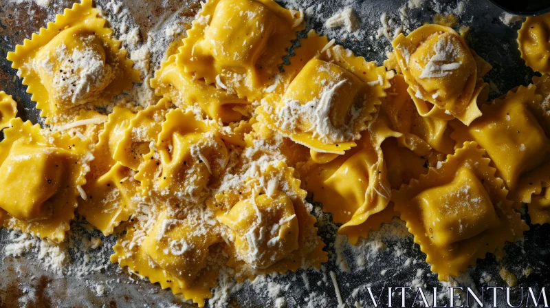 Delicious Handmade Ravioli Pasta: A Culinary Masterpiece AI Image