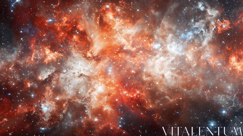 Stunning Nebula: A Stellar Nursery in the Milky Way Galaxy AI Image