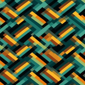Dark Geometric Herringbone Pattern with Colorful Lines