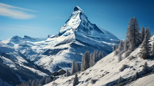 Majestic Matterhorn Mountain in the Alps