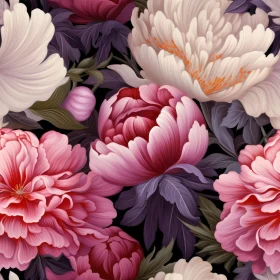 Pink and White Peony Floral Pattern - Home Decor Design