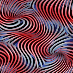 Red and White Twisted Stripes Seamless Pattern