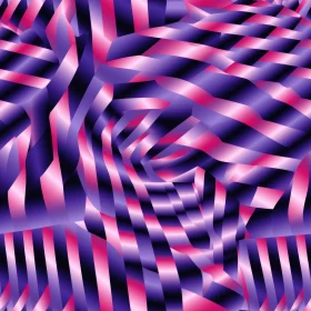 Curved Lines Abstract Pattern in Purple and Pink
