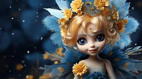 Enchanting 3D Fairy Portrait