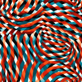 Colorful Abstract Ribbons Background