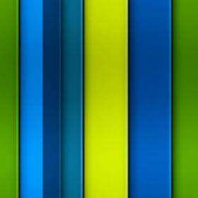 Stylish Blue and Green Vertical Stripes Wall Art