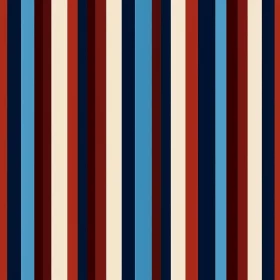 Energetic Vertical Stripes Pattern in Red, Blue, and Cream