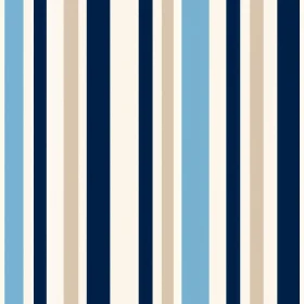 Timeless Beige, Blue & Navy Stripes Pattern