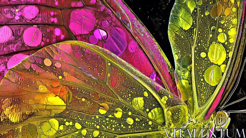 Close-Up of a Colorful Butterfly Wing | Nature Photography AI Image