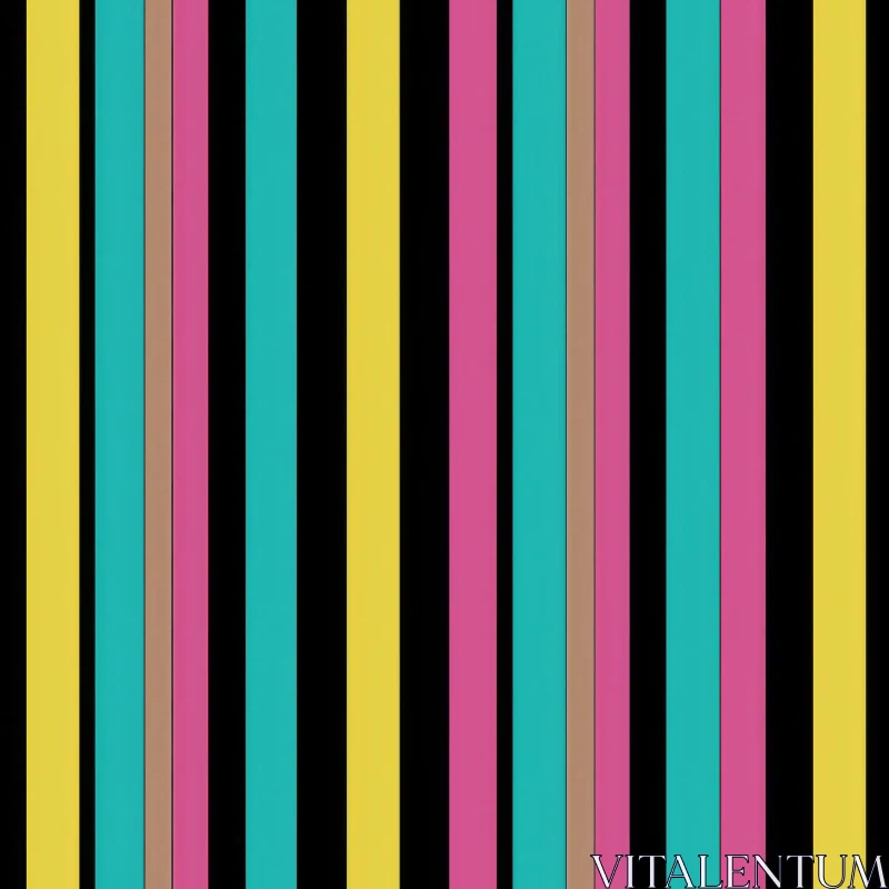 Colorful Vertical Stripes Pattern - Background Design AI Image