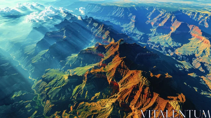 Grand Canyon: A Breathtaking Aerial View of Nature's Marvel AI Image