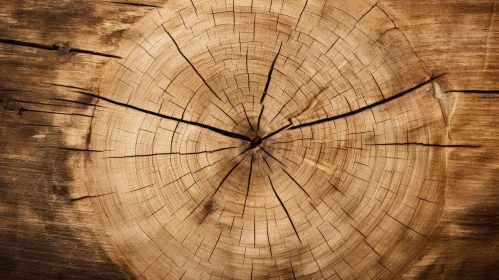 Detailed Tree Trunk Cross-Section Image